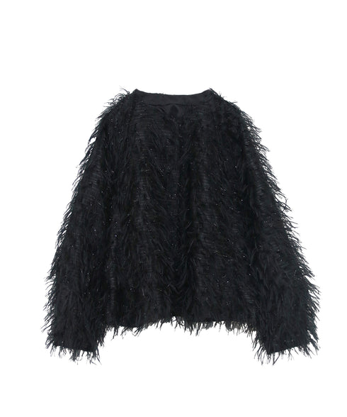 【SOI-MeME】sheer fringe jacket